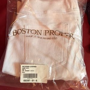 Boston Proper denim Rio leggings, sz 6